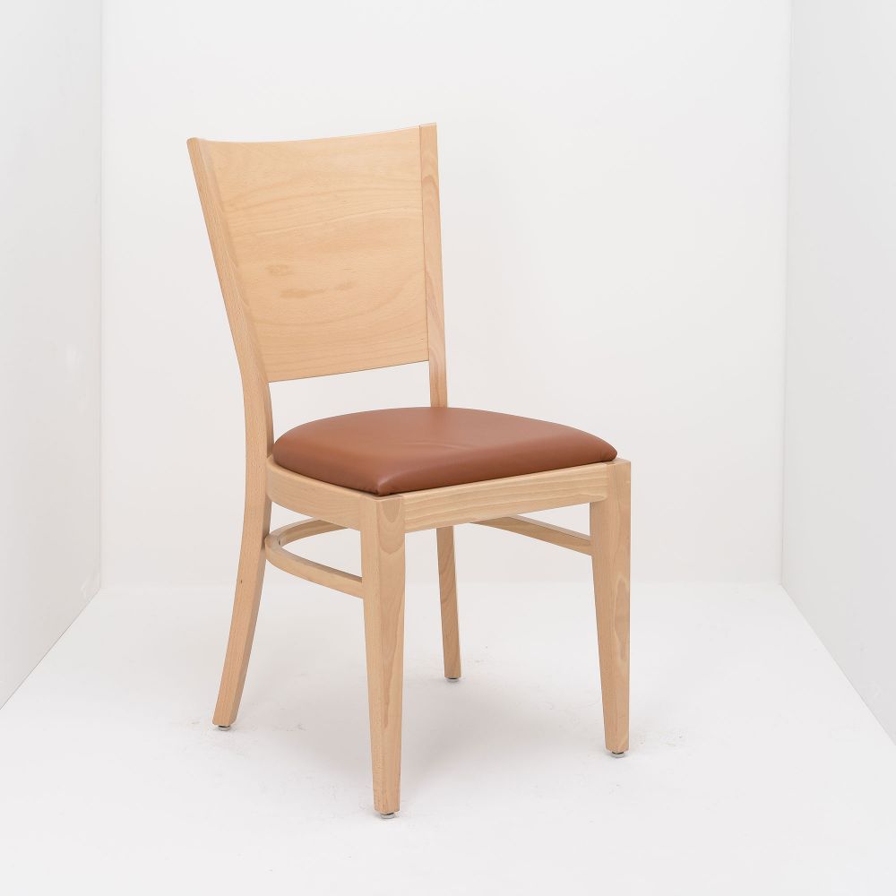 Sitzschale: Polster Leder, Gestell: Holz, Gestell: Buche, Einsatzbereich: Wohnen, Einsatzbereich: Restaurant, Einsatzbereich: Lounge, Einsatzbereich: Hotel, Einsatzbereich: Altenheim
