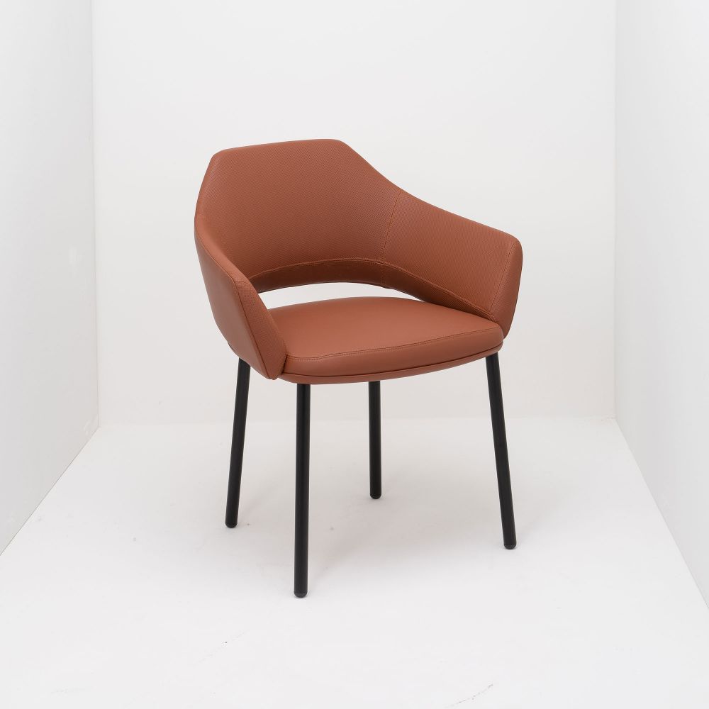 Sitzschale: Leder, Gestell: Metall, Einsatzbereich: Lounge, Einsatzbereich: Büro, Einsatzbereich: Wohnen, Einsatzbereich: Restaurant, Einsatzbereich: Krankenhaus