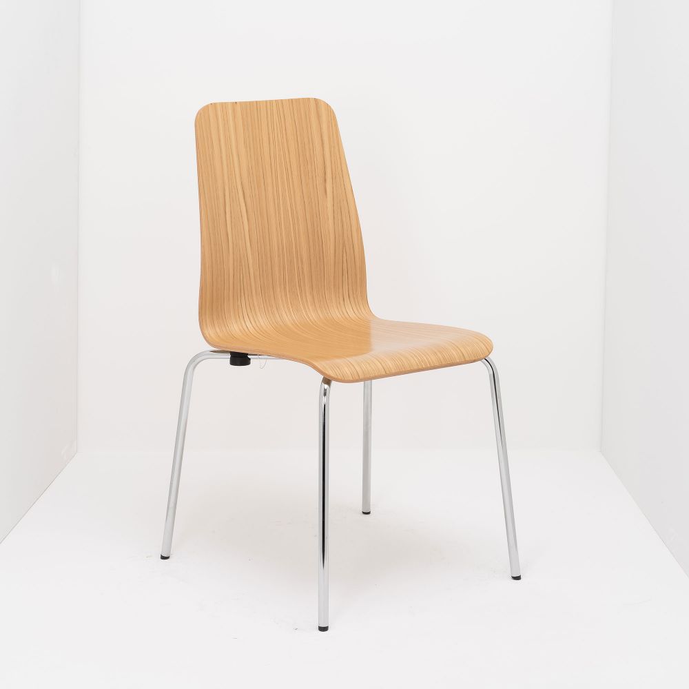 Sitzschale: Holz, Gestell: Metall, Gestell: verchromt, Einsatzbereich: Krankenhaus, Einsatzbereich: Museum, Einsatzbereich: Büro, Einsatzbereich: Wohnen, Einsatzbereich: Restaurant, Einsatzbereich: Konferenz/Seminar, Einsatzbereich: Lounge, Einsatzbereich: Universität, Einsatzbereich: Mehrzweckhalle, Einsatzbereich: Hotel, Einsatzbereich: Altenheim, Weitere Eigenschaften: stapelbar, Weitere Eigenschaften: reihbar