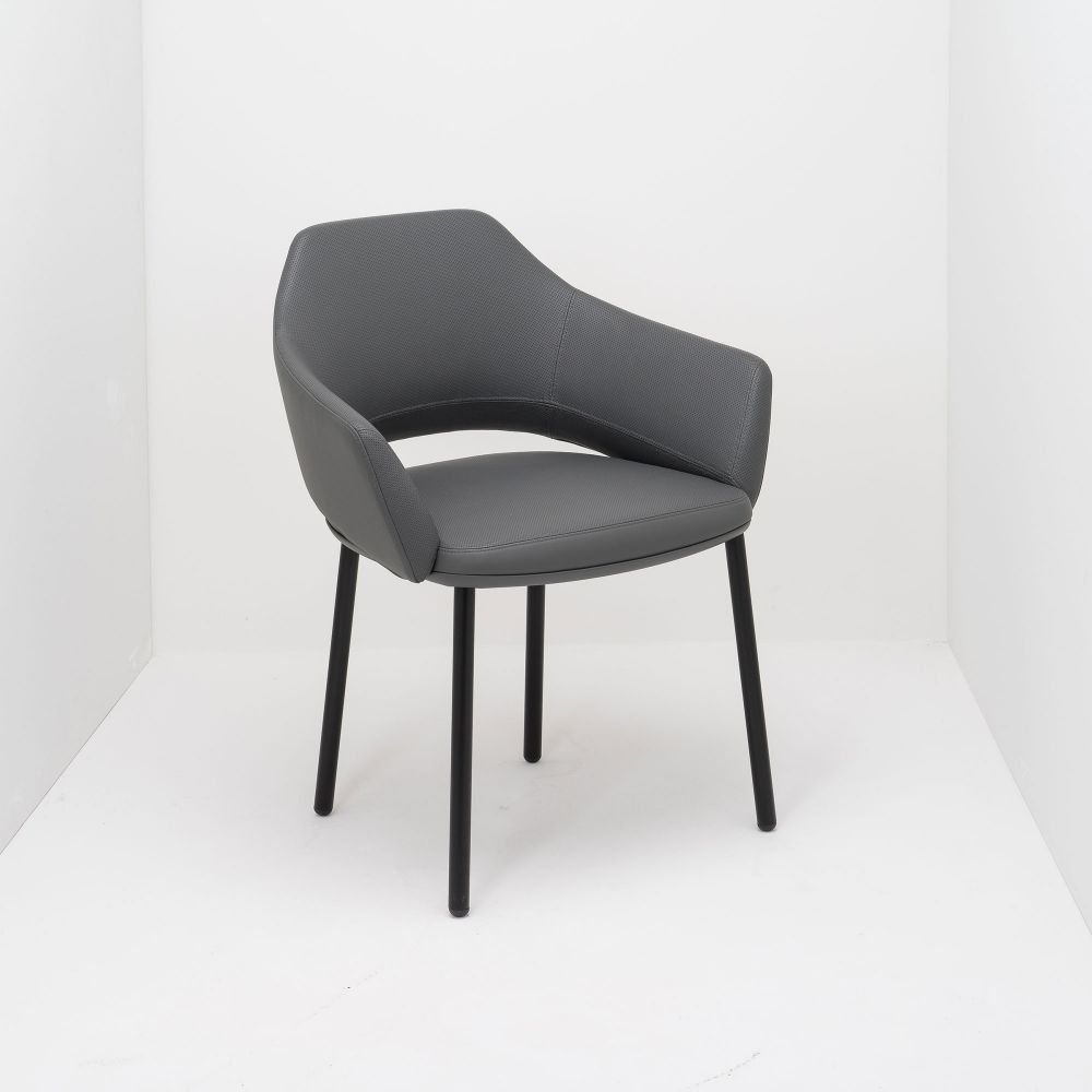 Sitzschale: Leder, Gestell: Metall, Einsatzbereich: Lounge, Einsatzbereich: Büro, Einsatzbereich: Wohnen, Einsatzbereich: Restaurant, Einsatzbereich: Krankenhaus